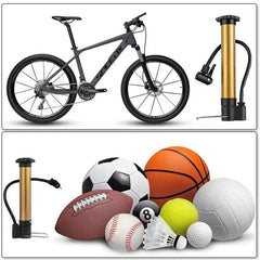 Mini Bicycle Pump – Stainless Steel Portable Air Pump with Needle