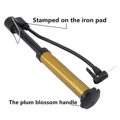 Mini Bicycle Pump – Stainless Steel Portable Air Pump with Needle