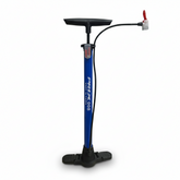 High-Pressure Portable Bicycle Floor Pump with Precision Pressure Gauge - Universal Presta & Schrader Valve Compatibility