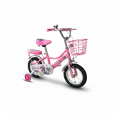 Bicystar Girls Bicycle 12 Inch with Basket & Training Wheels – Purple