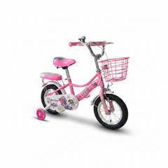 Bicystar Girls Bicycle 12 Inch with Basket & Training Wheels – Purple