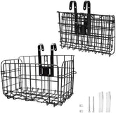 Bicycle front metal wire basket