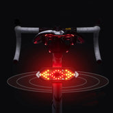 Bicycle Tail Light USB Wireless Remote Control Turn Signal Warning Lamp + Horn