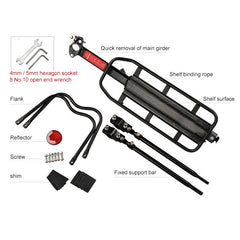 دراجة حامل الحقائب البضائع الرف الخلفي الرف الدراجات Seatpost حقيبة حامل حامل ل 20-29 بوصة الدراجات اكسسوارات مع أدوات