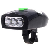 3 LED Bell Bike Bright Light Horns Ring Bicycle Safety Light Front Lamp Alarm Sound Cycling Headlight For Bicycles