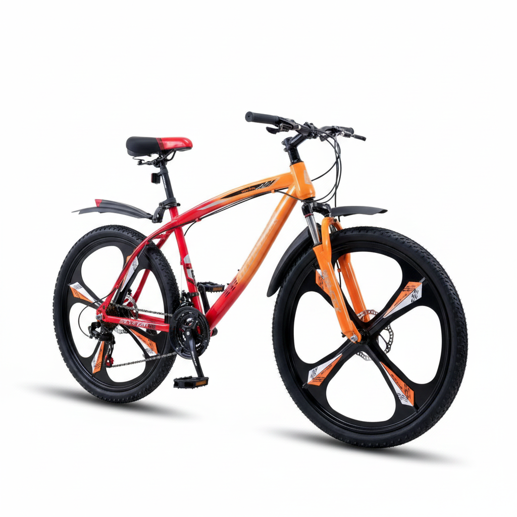 دراجة هوائية جبلية BICYSTAR | 21 سرعة، إطار فولاذي 26 بوصة