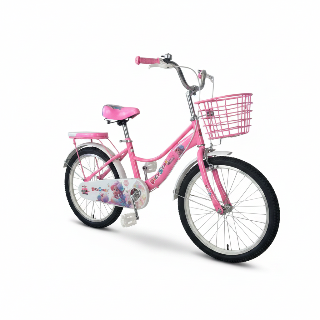 Bicycstar Girls Bicycle 20 Inch with Basket