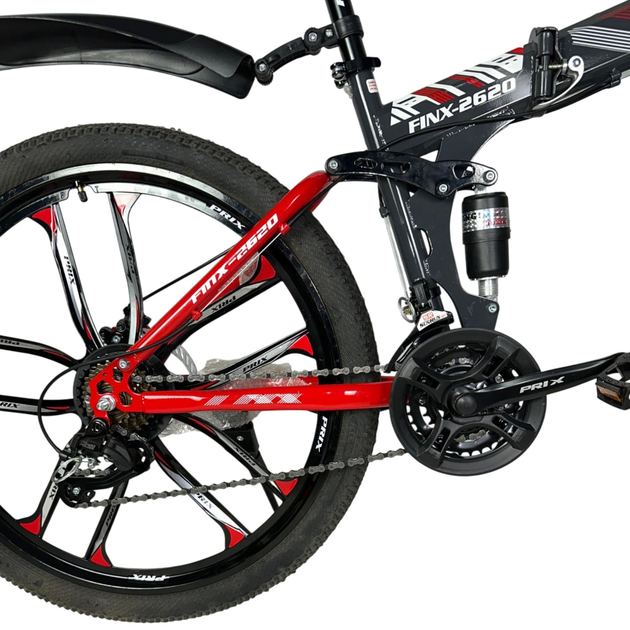 PRIX 2620 Folding Bike with Basket | 21 Speed 26 Inch