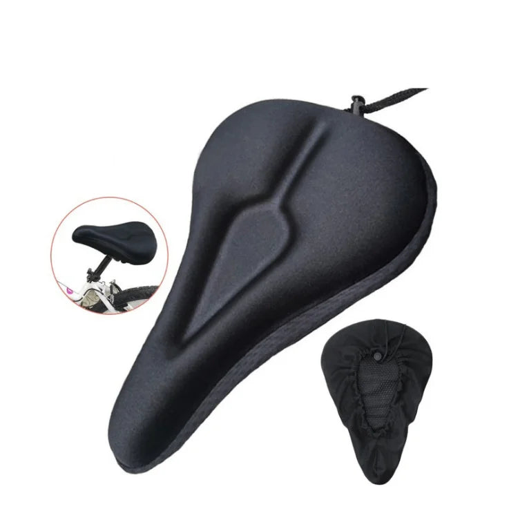 Universal Gel Bike Seat Cushion – Comfortable Bicycle Saddle Cover for Mountain & Road Bikes