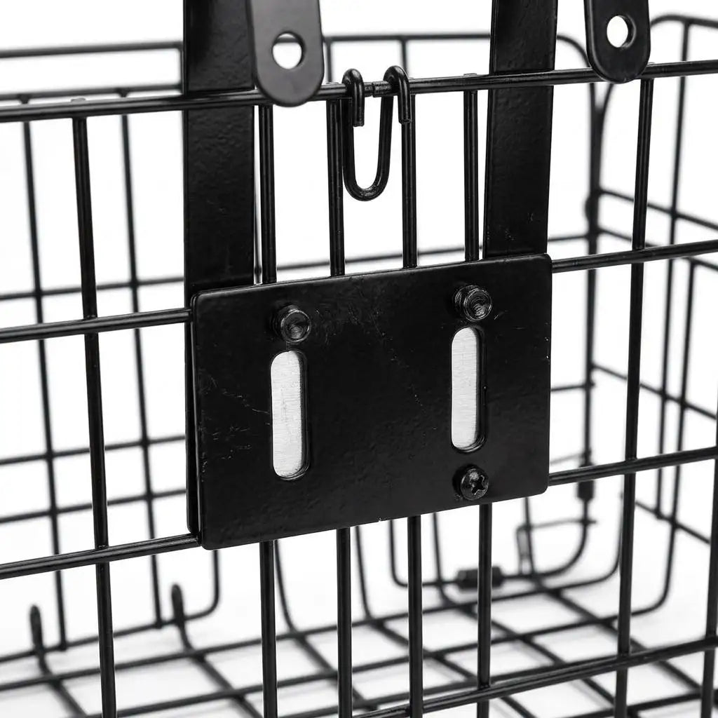 Bicycle Front Basket – Metal Wire Bike Basket with Mounting Hardware