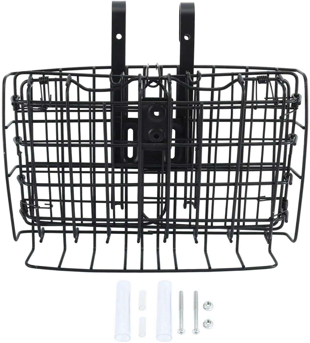 Bicycle Front Basket – Metal Wire Bike Basket with Mounting Hardware