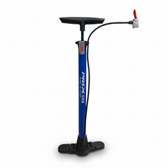 High-Pressure Portable Bicycle Floor Pump with Precision Pressure Gauge - Universal Presta & Schrader Valve Compatibility