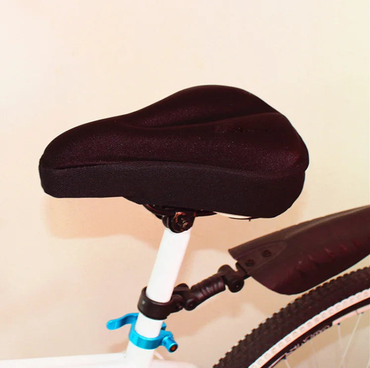 Universal Gel Bike Seat Cushion – Comfortable Bicycle Saddle Cover for Mountain & Road Bikes