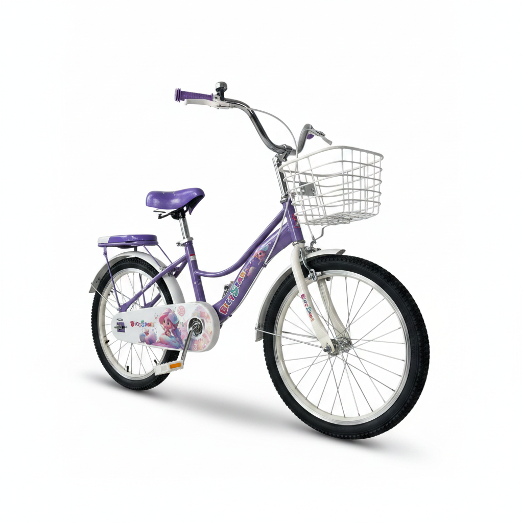 Bicycstar Girls Bicycle 20 Inch with Basket