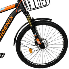 Phoenix 2603 Pro Mountain Bike with Front Suspension & Basket