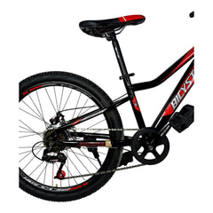Bicystar Mountain Bike | 7 Speed 24 Inch Steel Frame