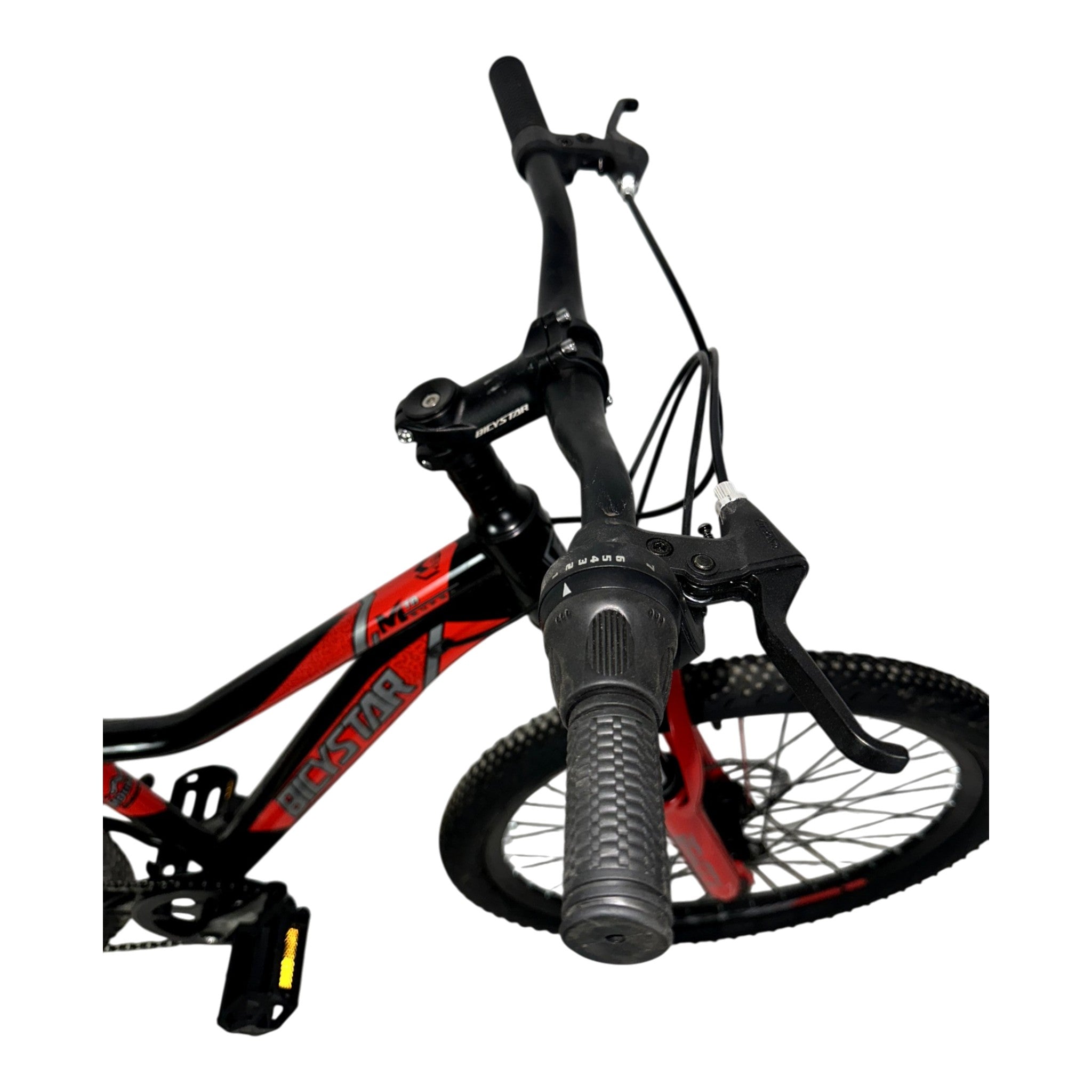 Bicystar Mountain Bike | 7 Speed 24 Inch Steel Frame