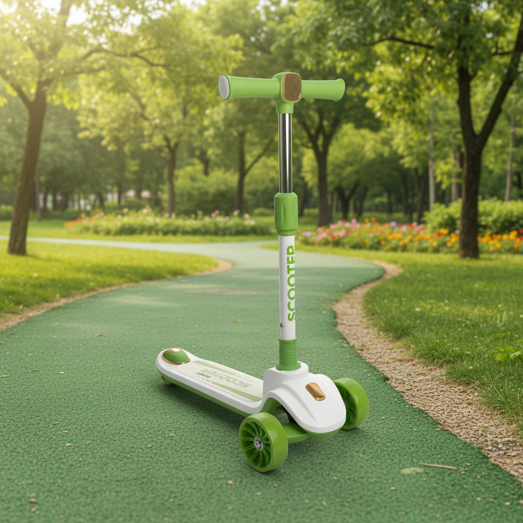 Kids 3-Wheel Scooter – Stable & Safe Design with Adjustable Handlebar with Music