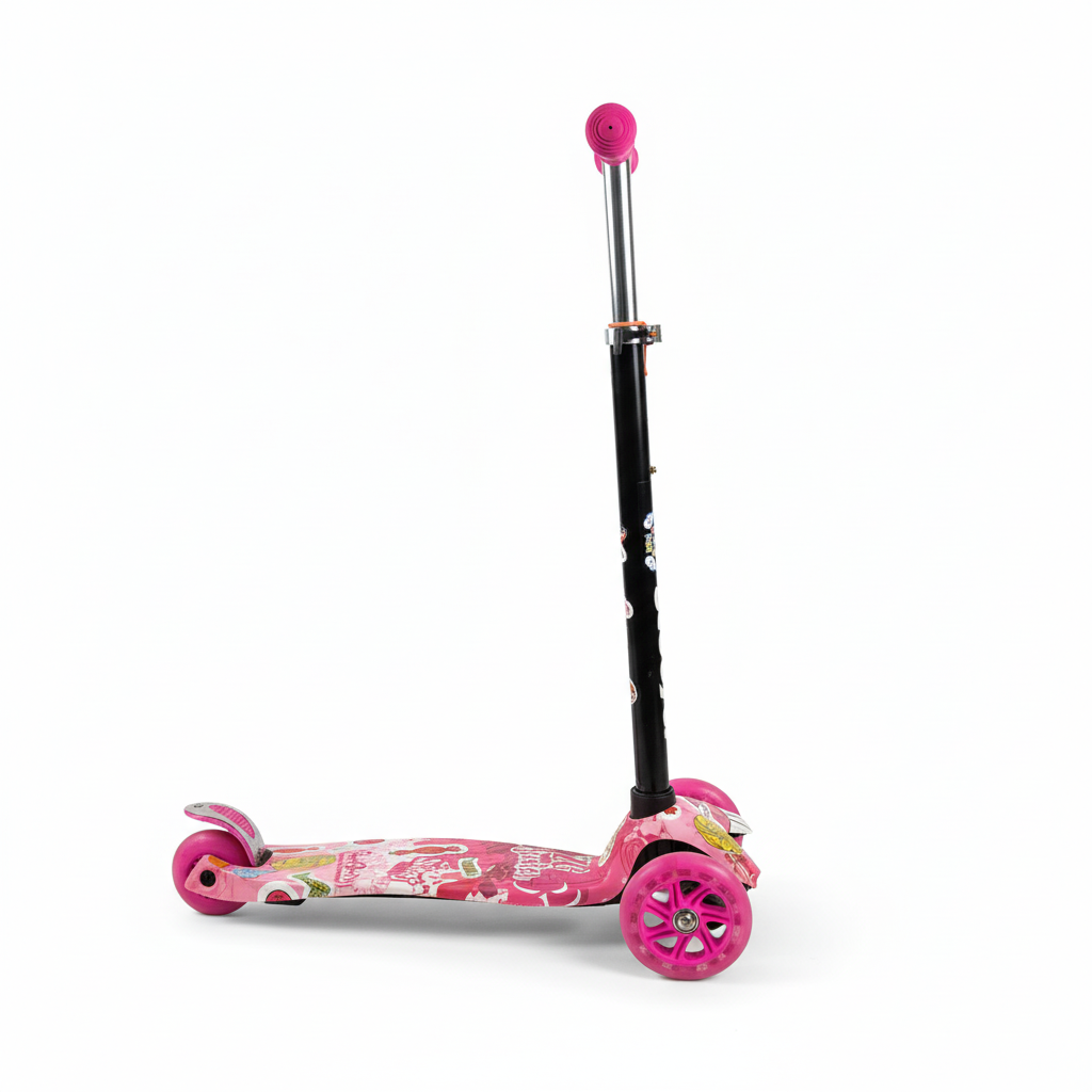 Kids 3-Wheel Scooter – Stable & Safe Design with Adjustable Handlebar