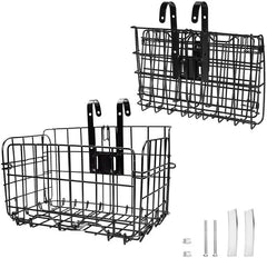 Bicycle front metal wire basket