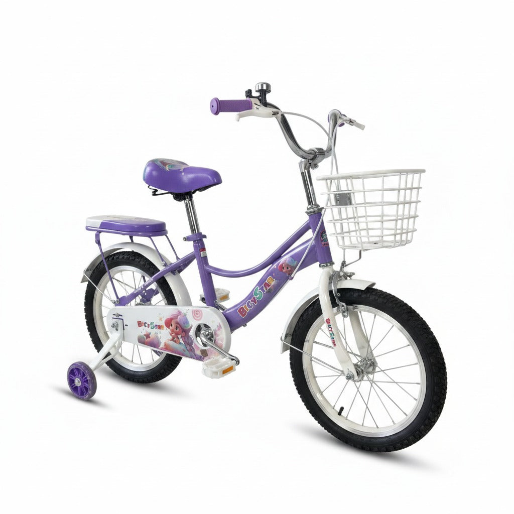 Bicycstar Girls Bicycle 20 Inch with Basket